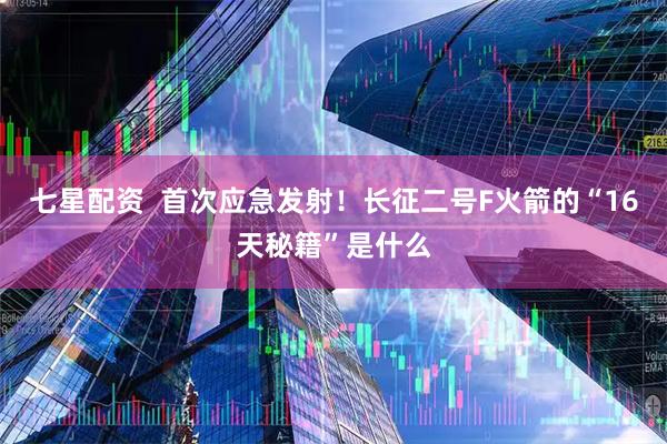 七星配资  首次应急发射！长征二号F火箭的“16天秘籍”是什么