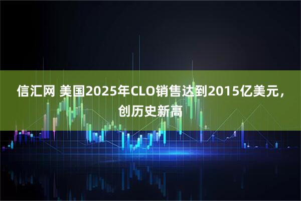 信汇网 美国2025年CLO销售达到2015亿美元，创历史新高